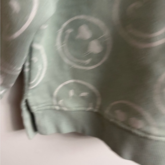 Zara X Smileyworld Light Green Smiley Hoodie unisexs 4-5 years - Picture 2 of 5